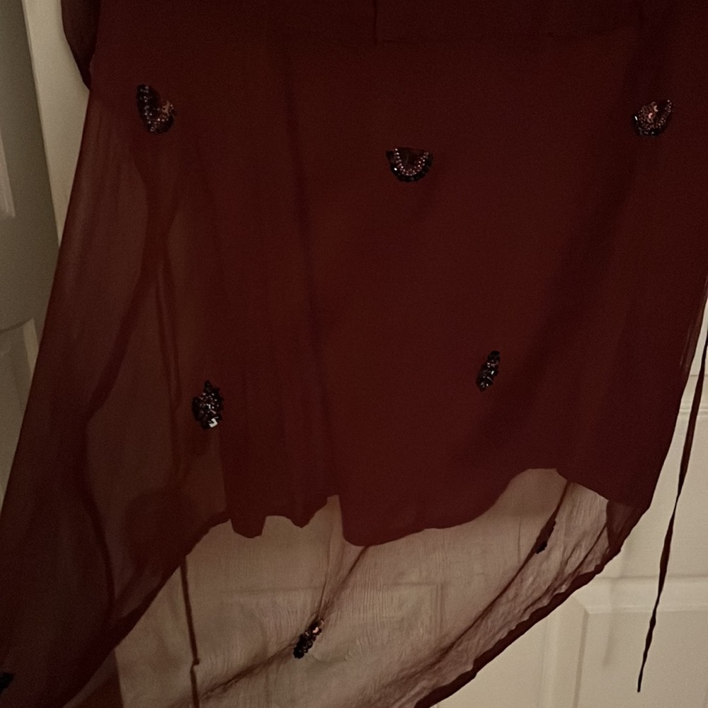 HD in Paris size L mini maroon dress - Picture 5 of 7